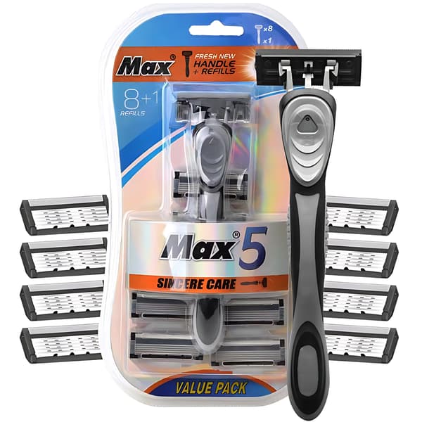 ENGANGS SKRABER MED 5 BLADE + 8 PATRONER XXL SÆT