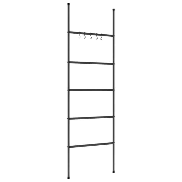 vidaXL Pyyheteline 5-kerroksinen musta 58x175 cm