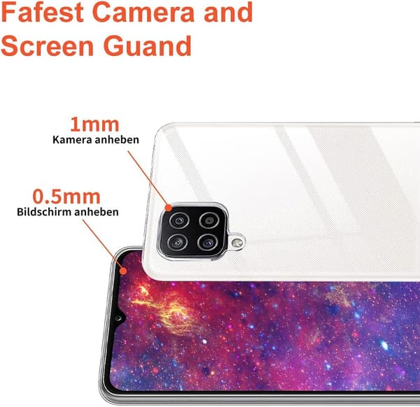 ETUI TIL SAMSUNG GALAXY A12 BAGSIDE KLAR SILIKONE SM-A125F