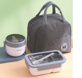 2x termosbehållare för soppa och lunchset + termospåse och bestick