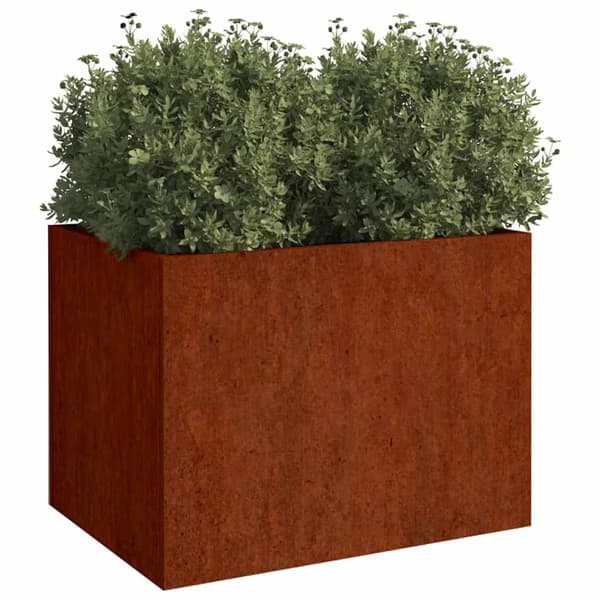 vidaXL urtepotte, 62x47x46 cm, cortenstål