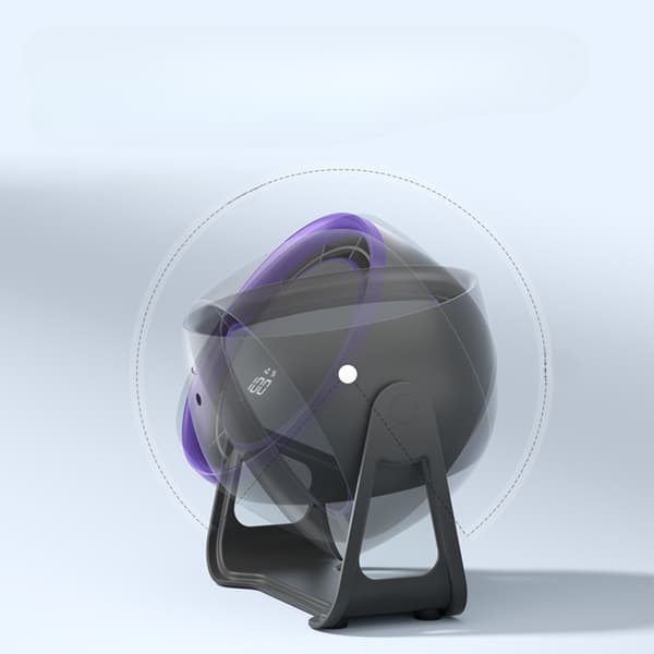 Skrivebordsventilator Stående Justerbar Kontor Kraftig 4000 mAh LED