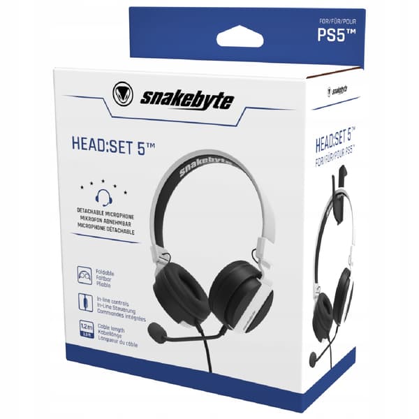 SNAKEBYTE HOVEDTELEFONER TIL PS5 HEAD:SET 5
