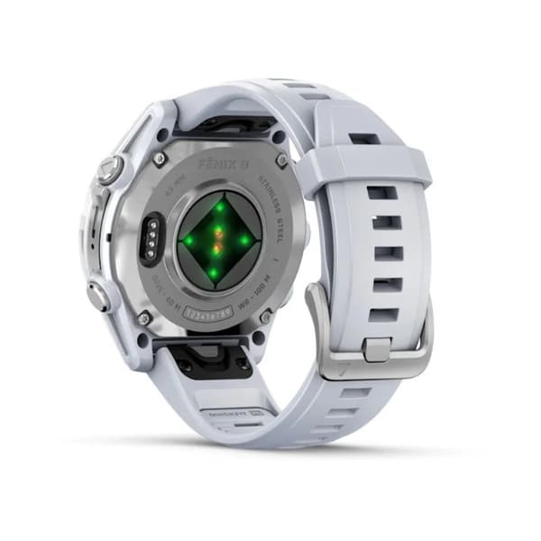 Garmin Fenix 8 AMOLED 43mm Silverfärgad sportklocka