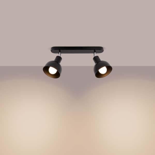 OPAL STRÅKLAMPA 2 E27 SVART LUMILO 13.227.17