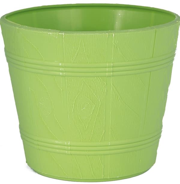 Träliknande blomkruka 6 grön FORM-PLASTIC