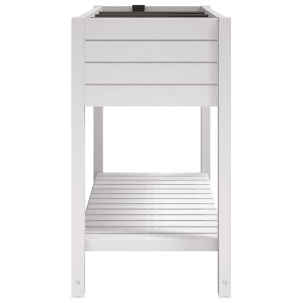 vidaXL Upphöjd odlingsbädd vit 110x45x79 cm PP