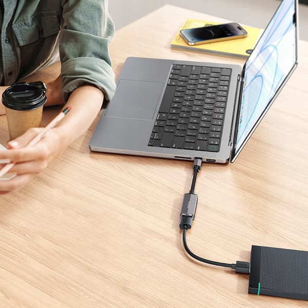 MCDODO USB-C - USB OTG -SOVITIN USB-A-SOVITIN PEN-DRIVE-KAAPELI LATAUS