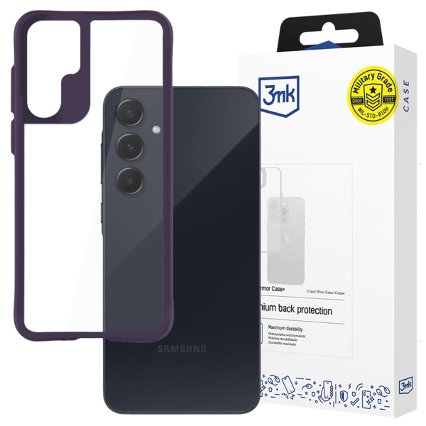 Samsung Galaxy A55 5G - 3mk Satin Armor Cover+ Lilla