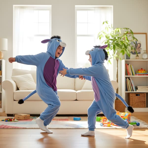 Onesie Kigurumi Pyjamas Kostume Æsel Eeyore Børn 95-105cm