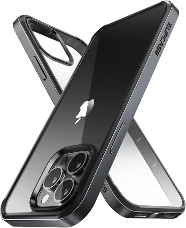 LÄPINÄKYVÄ MUSTA SUOJA IPHONE 13 PRO MAX 6.7':LLE