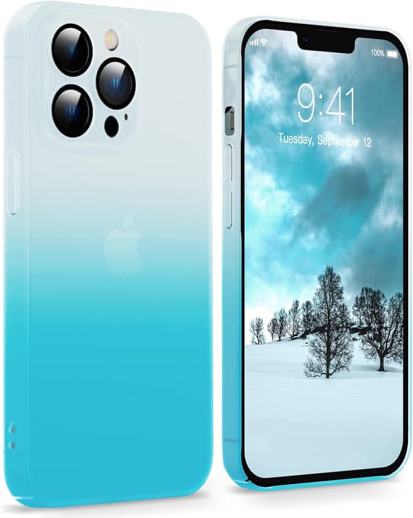 MATBLÅT ETUI TIL IPHONE 14 PRO 6.1'