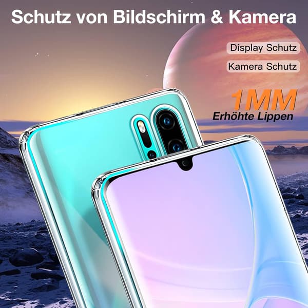 HUAWEI P30 PRO:N KIRKAS SILIKONISUOJA, NAARMUNKESTÄVÄ VOG-L09