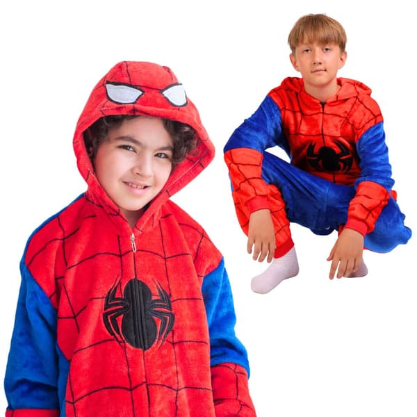 Kigurumi-pyjamas Spiderman-kostym för barn 95-105 cm