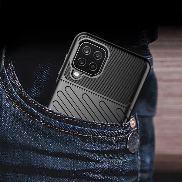 Thunder Case fleksibelt pansret cover Samsung Galaxy A22 4G grøn