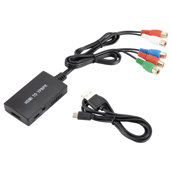 Konverter Adapter fra HDMI til Component YPbPr LP Audio 5x RCA Adapter