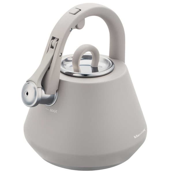 STÅLKEDEL MED FLØJTE 2,5L KLAUSBERG KB-7949 GRÅ