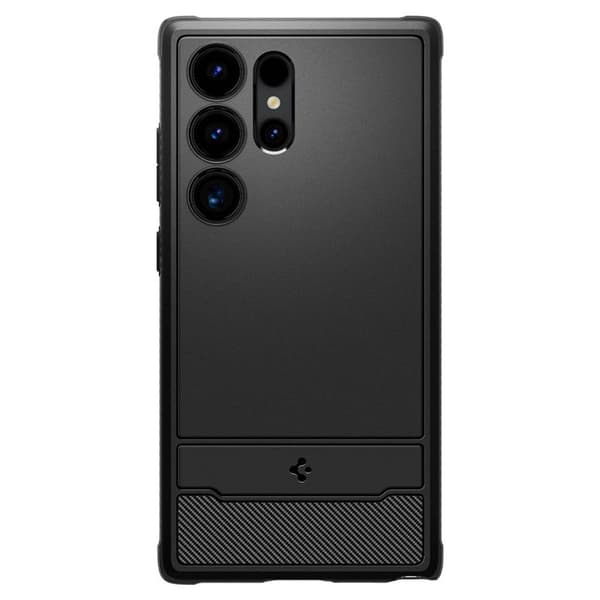 Spigen Rugged Armor - Etui til Samsung Galaxy S24 Ultra (Mat Sort)