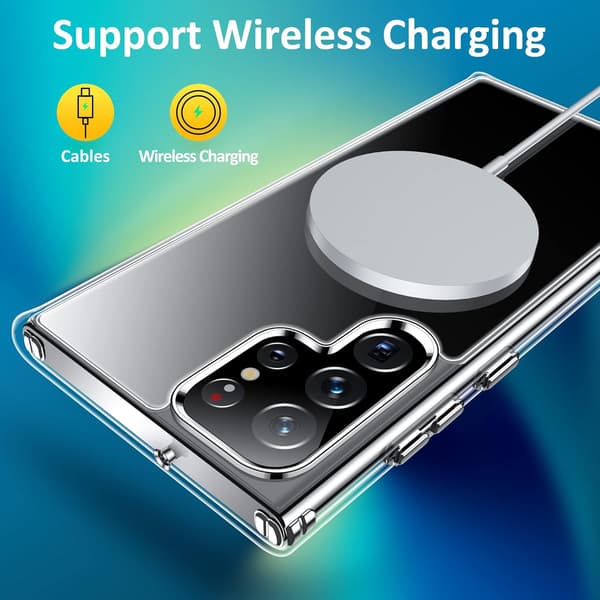 SAMSUNG GALAXY S22 ULTRA 6.8" LÄPINÄKYVÄ SILIKONISUOJA