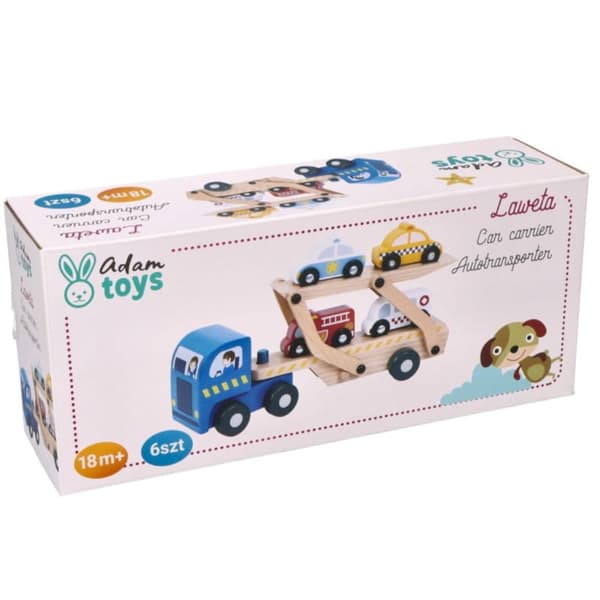 Træbjærgningsvogn med redningsbiler, Adam Toys