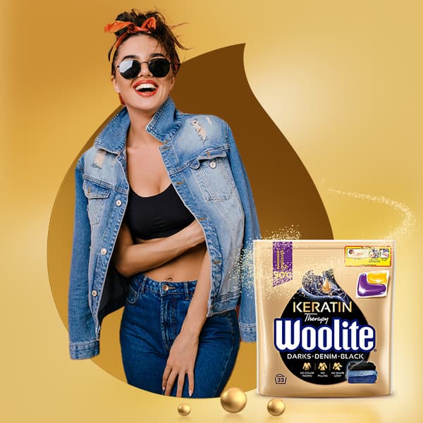 094145 Woolite Gel Kapsler Varm Farver Jeans 33