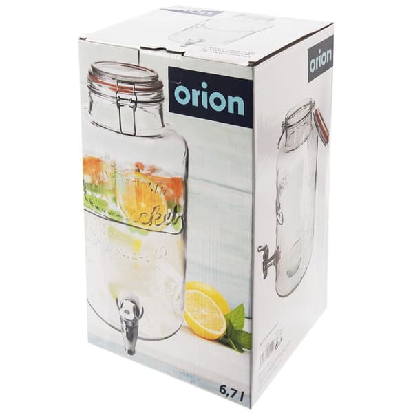 Glaskruik met kraan drank 6,7 l