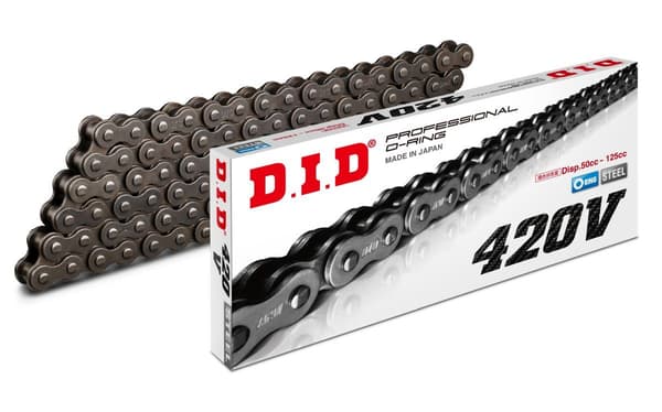 DID 420V-132 DRIVKÆDE (132 LED) O-RING (ÅBEN + KLIP)
