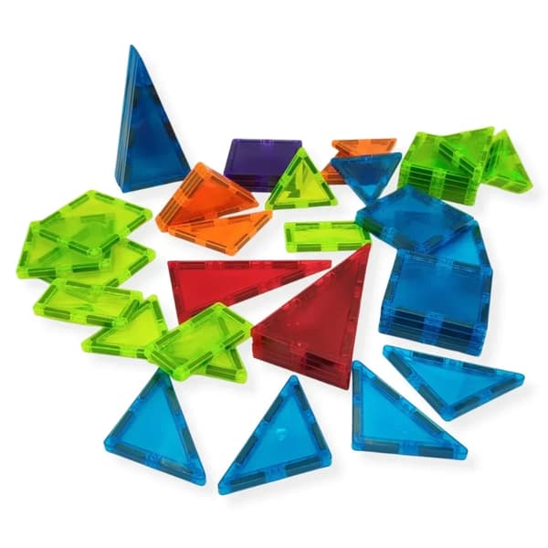Magnetiska kalejdoskopblock 95 bitar transparenta - X-Bida 3+