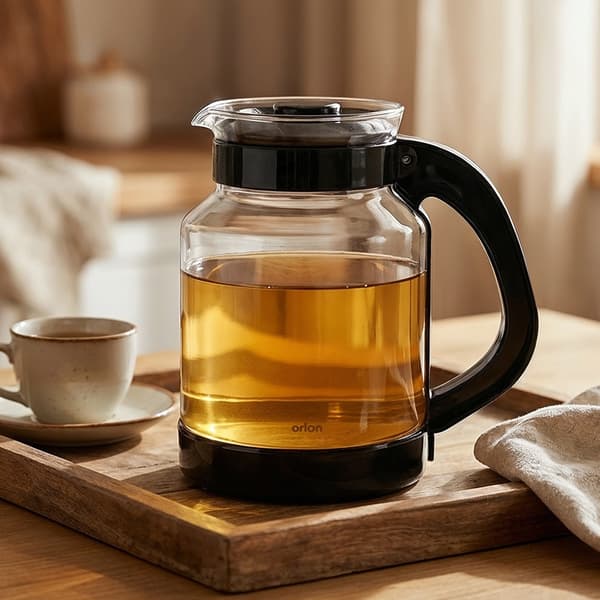 Glas kanna för kaffe och te 2,25 l