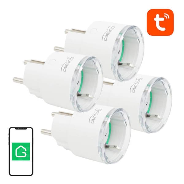 Gosund SP111 3680W 16A Smart WiFi-stikkontakt, Tuya 4-pak