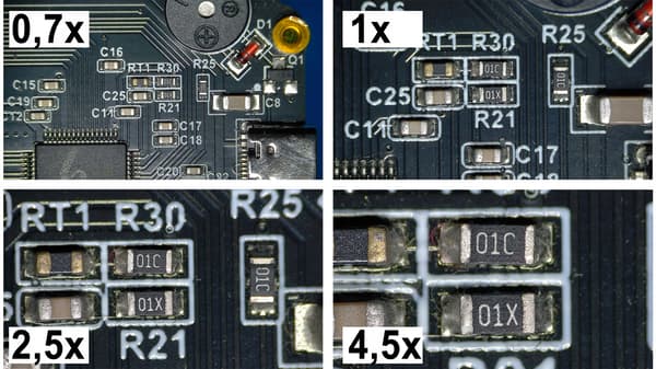 10A Pro digitalt mikroskop 144x LED armkamera orange Pro 10" display silikonemåtte