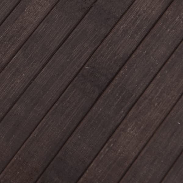 vidaXL Pyöreä matto tummanruskea 100 cm bambu