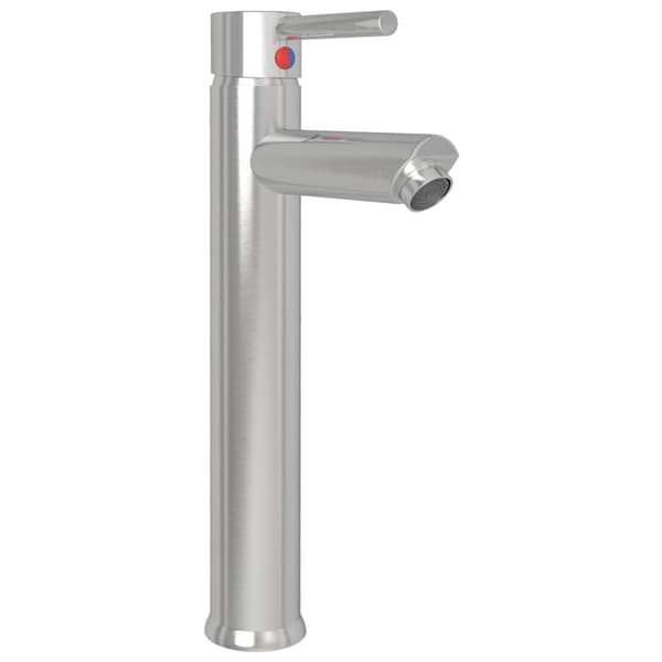 vidaXL Badrumsblandare med blandare, silver, 12x30 cm
