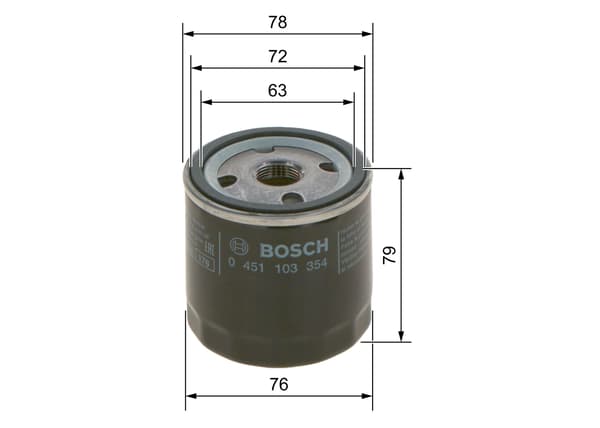 ÖLJYNSUODATIN 0451103354 BOSCH