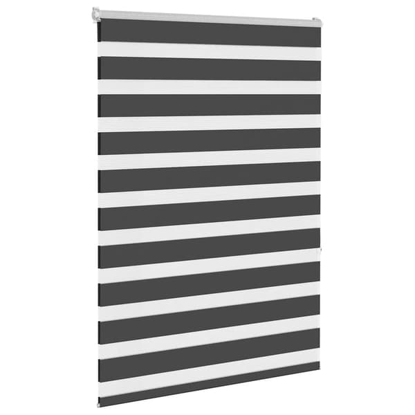 vidaXL zebrarullegardin, sort, stofbredde 105,9 cm, polyester