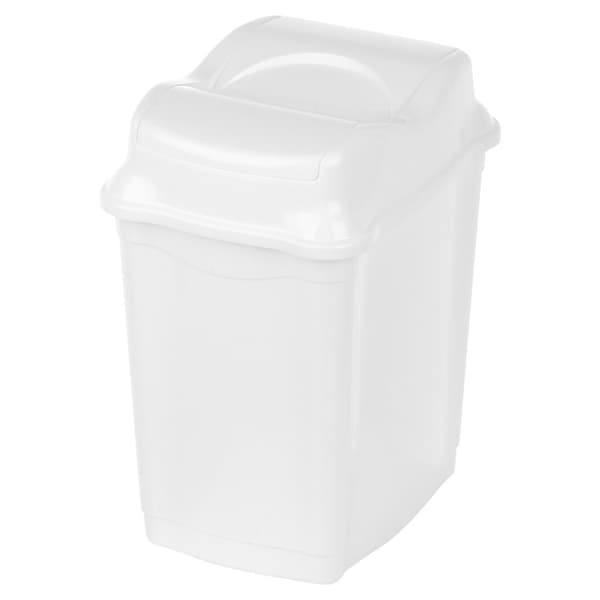 Skraldespand plast hvid 9 l