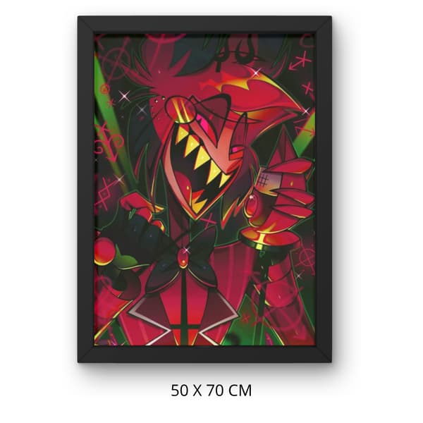 Måla efter nummer-bild med ram Hazbin Hotel Alastor 50x70 cm