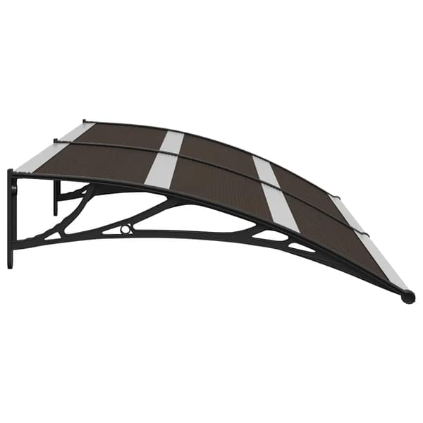 vidaXL Dörrtak svart 200 x 75 cm PC