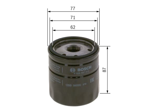 ÖLJYNSUODATIN F026407213 BOSCH