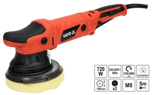 YATO EXCENTRISK POLERINGSMASKINE 720W 150mm