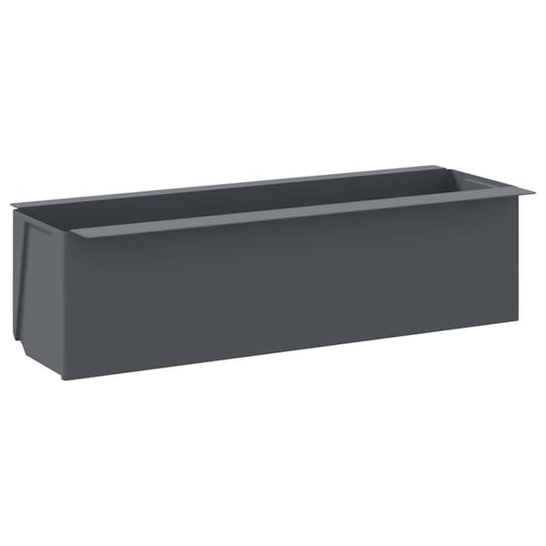 vidaXL Lavakasvit, 12 kpl, harmaa, 36x13,5x9,5 cm, PP