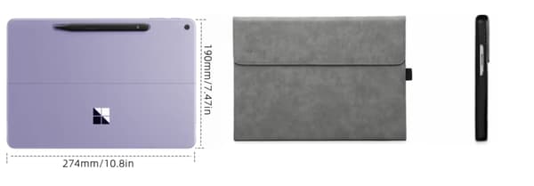 SURFPLATTA OCH TANGENTBORDSFODRAL för Microsoft Surface Pro 12 12" 2025