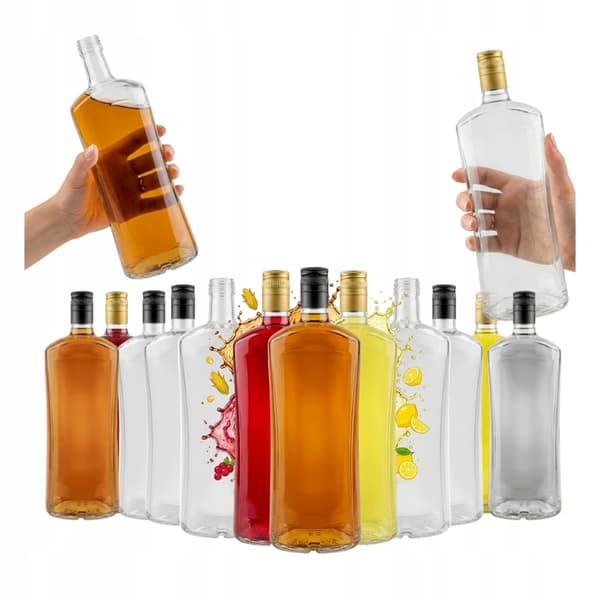 SÆT 30x DIVA Flaske 1000ml VINFLASKE BRYLLUPSGAVE 1L