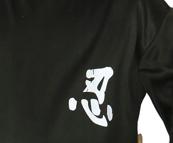 Sort NINJA-kostume til japansk kriger-samurai til karneval 3-4 år