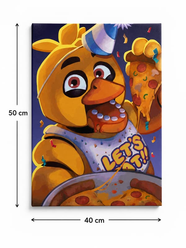 Målning med siffror med ram Chica FNAF 40x50 cm