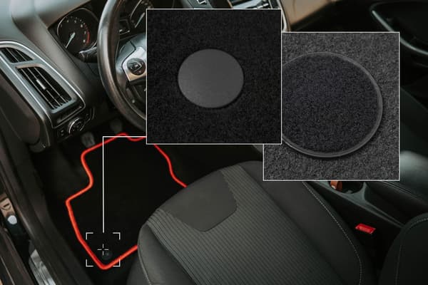 Velourmåtter med rød kant til BMW 3 E93 cabrio (2004-2011)