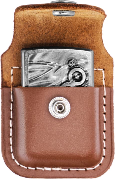 Brun ZIPPO-etui med lighterklips tilbehør 60001218