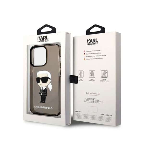 Karl Lagerfeld IML NFT Ikonik - iPhone 14 Pro cover (sort)