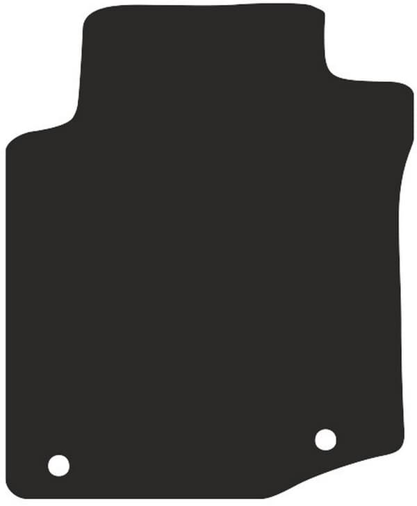Polyamid førermåtte til Peugeot 107 hatchback 2005-2014 med gummibagside