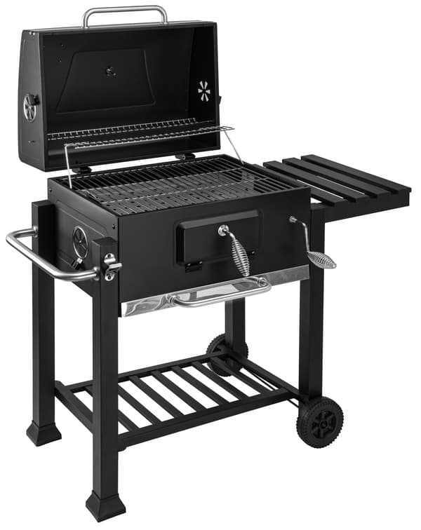 MEJOR trädgårdskolgrill med lock